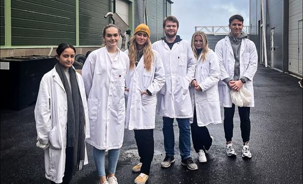 Studenter på ekskursjon