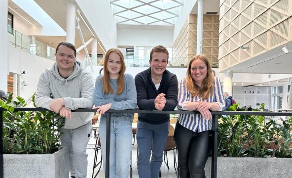 Fire studenter i Innocamp
