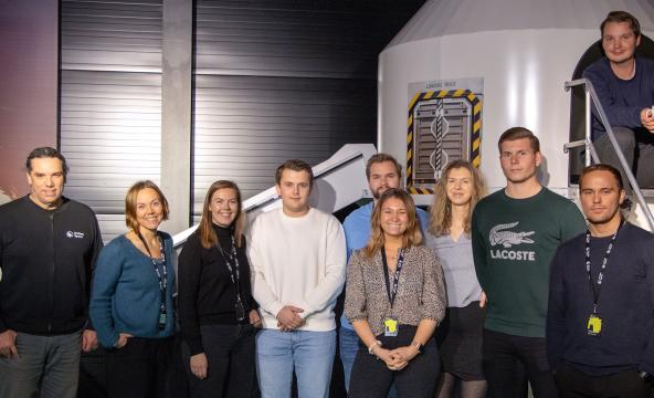 Studenter på ekskursjon på Andøya Space