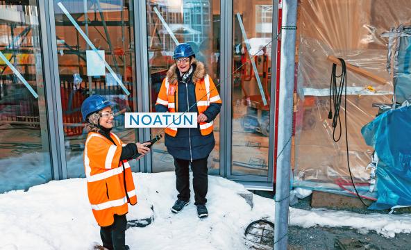 Statsråd Sandra Borch døper Noatun