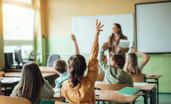 Elever i et klasserom