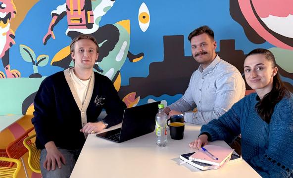 Theodor Lilleheim, Adrian Brunborg og Emilie Bacic Vistung 