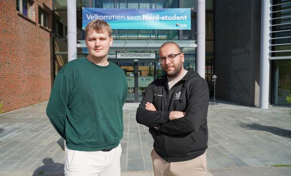 Markus Furulund og Ahmen Algharib er nye studentledere
