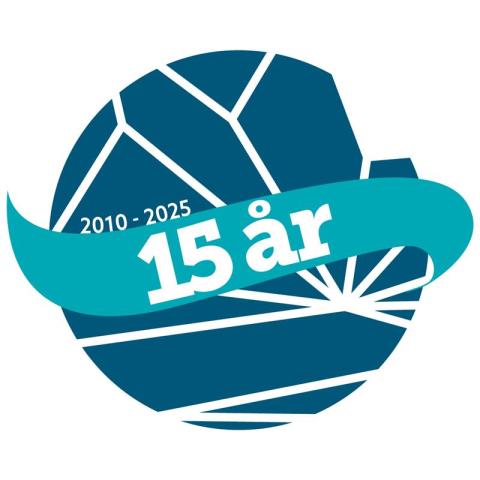 Logo for 15-årsjubileum
