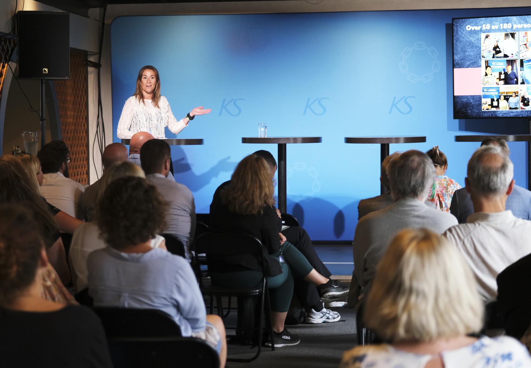 Prosjektleder for LæreriNord Hanne Paulsen Gravrok under Arendalsuka