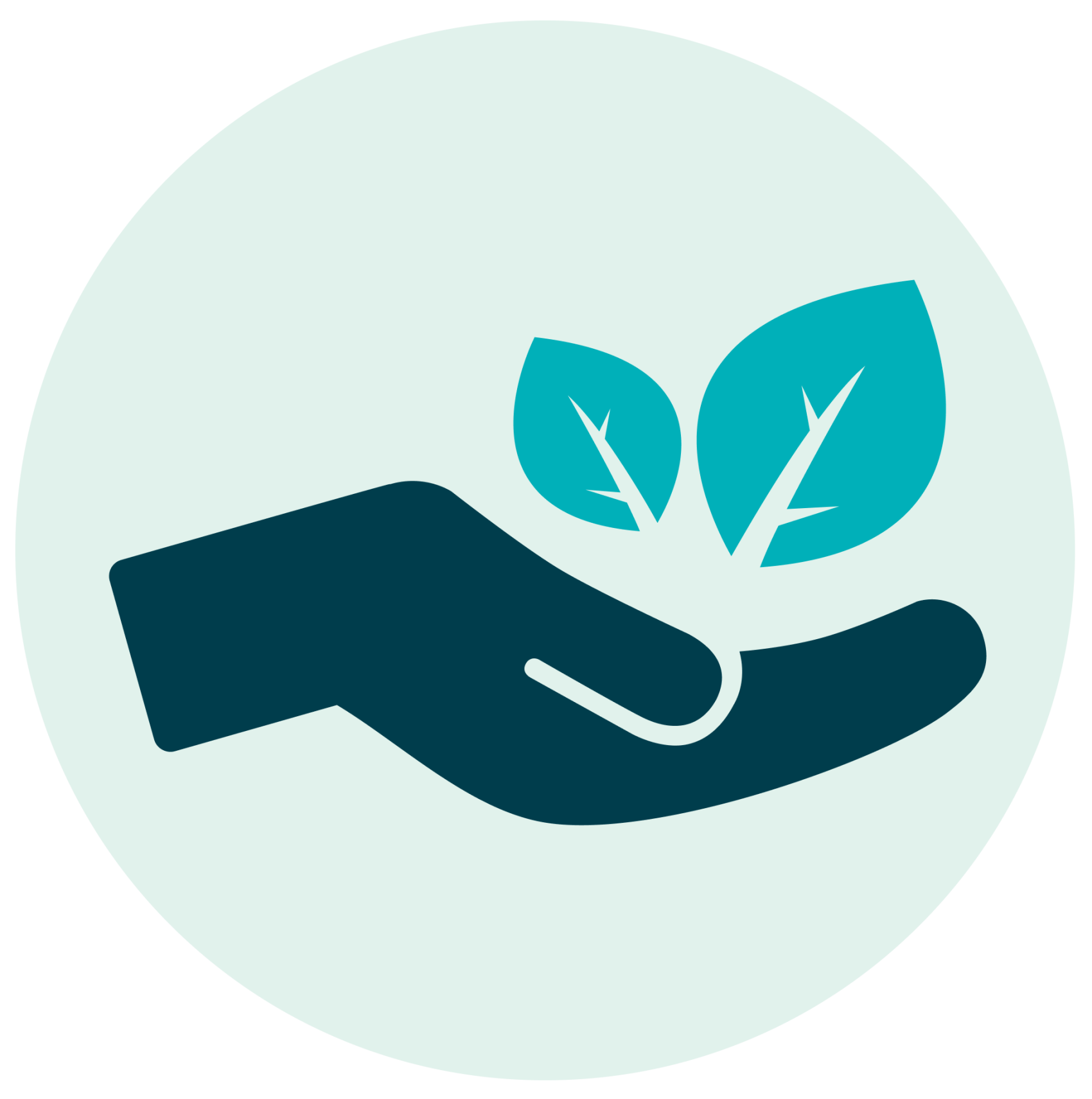 Blå og grønn vekst