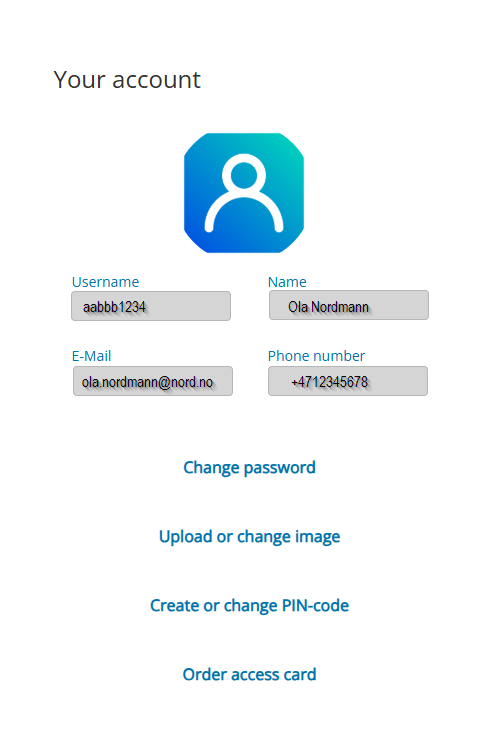 skjermbilde aktivering av konto